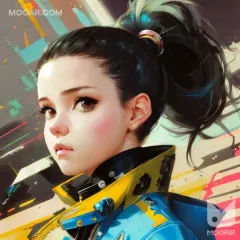Near-future science fiction world