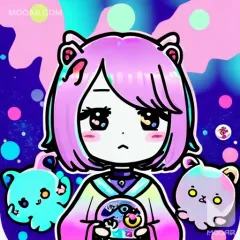 kawaii cat alien